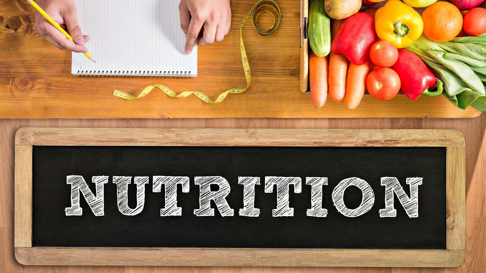 Healthy nutrition with fresh vegetables and nutritional planning